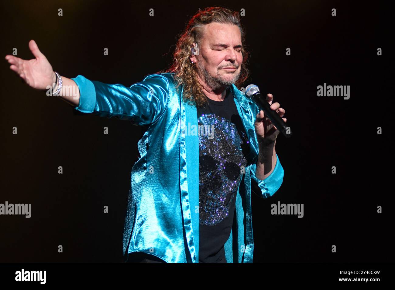 Maná : Fher Olvera (chant). Banque D'Images