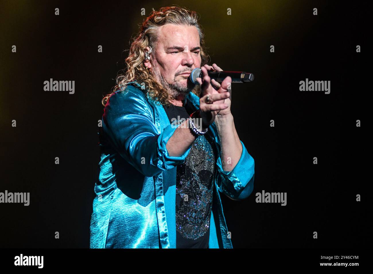 Maná : Fher Olvera (chant). Banque D'Images