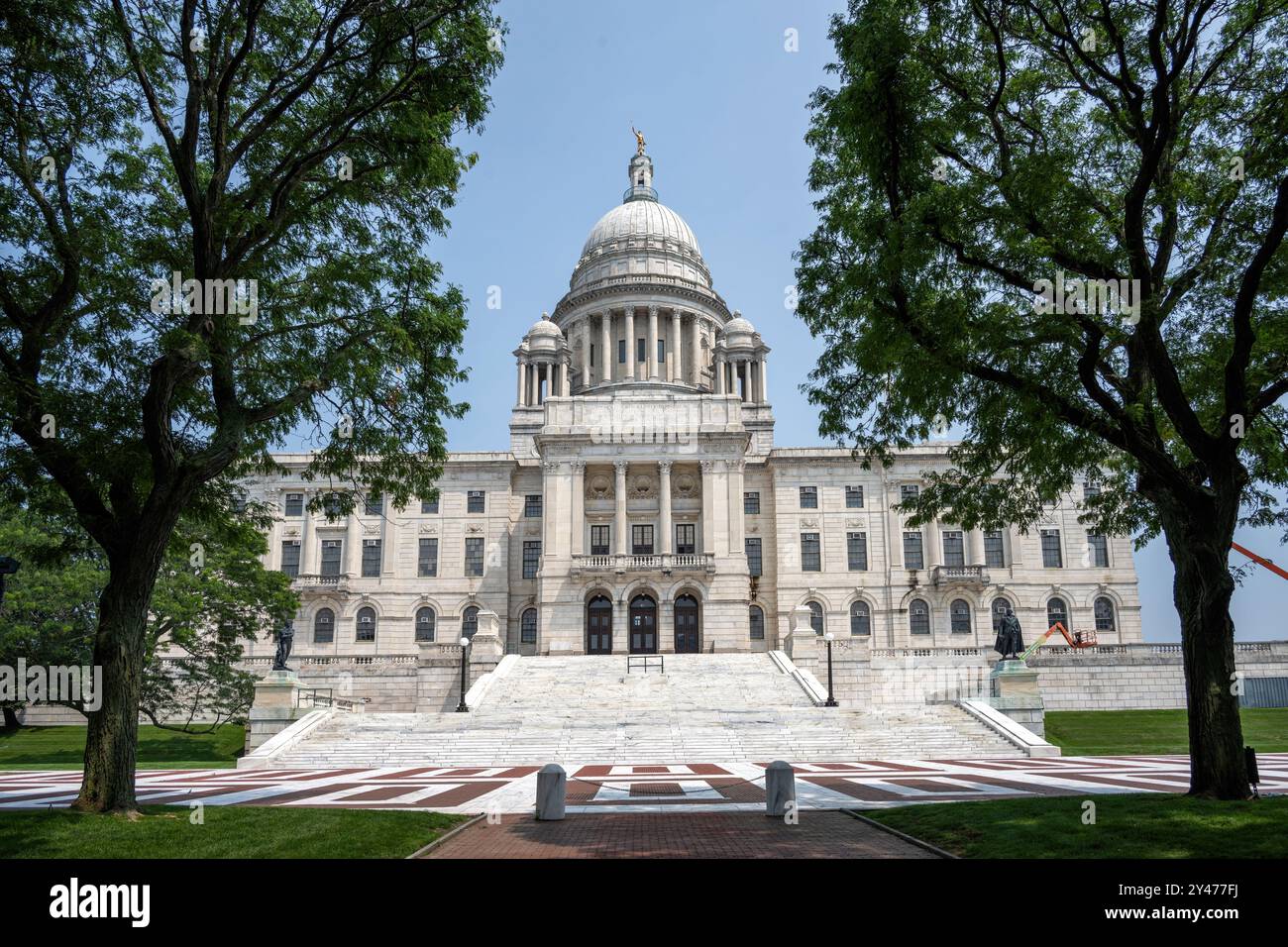 Le State House Capitol Building dans le centre-ville de Providence, Rhode Island. Banque D'Images