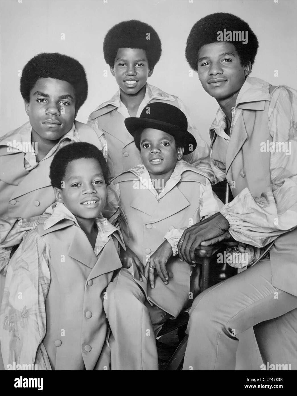 Les Jackson 5 annoncent leur apparition dans le Ed Sullivan Show le 16 décembre 1969 Banque D'Images