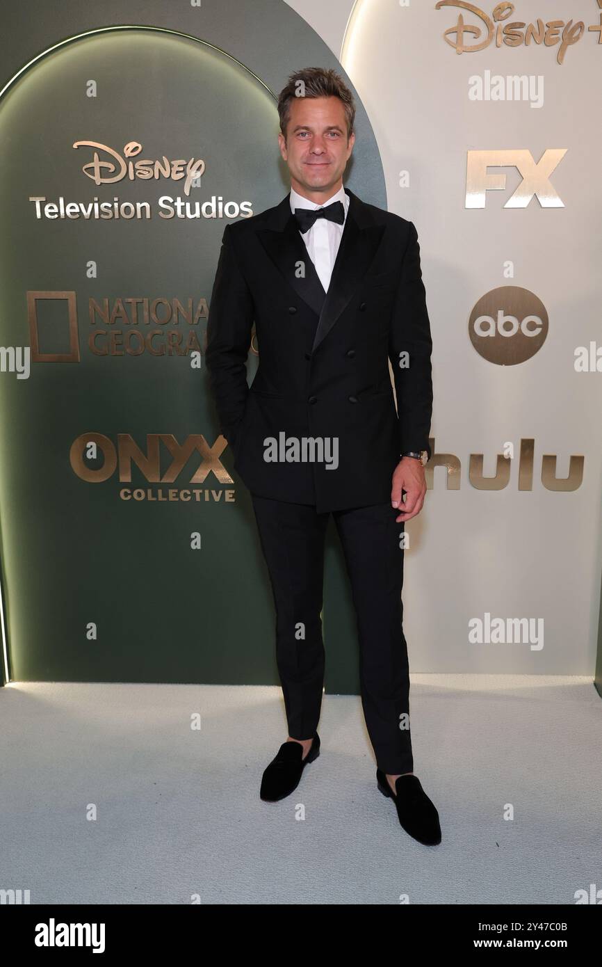 LOS ANGELES, CA - 15 SEPTEMBRE : Joshua Jackson à la Walt Disney Company Emmy Party 2024 au Music Center le 15 septembre 2024 à Los Angeles, Californie. Crédit : Faye Sadou/MediaPunch Banque D'Images