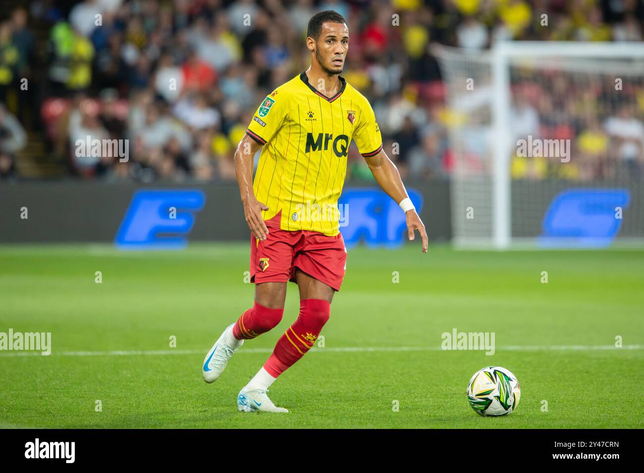 Tom Ince en avant dans le match de la Coupe EFL entre Watford vs Plymouth Argyle 27/08/24 Banque D'Images