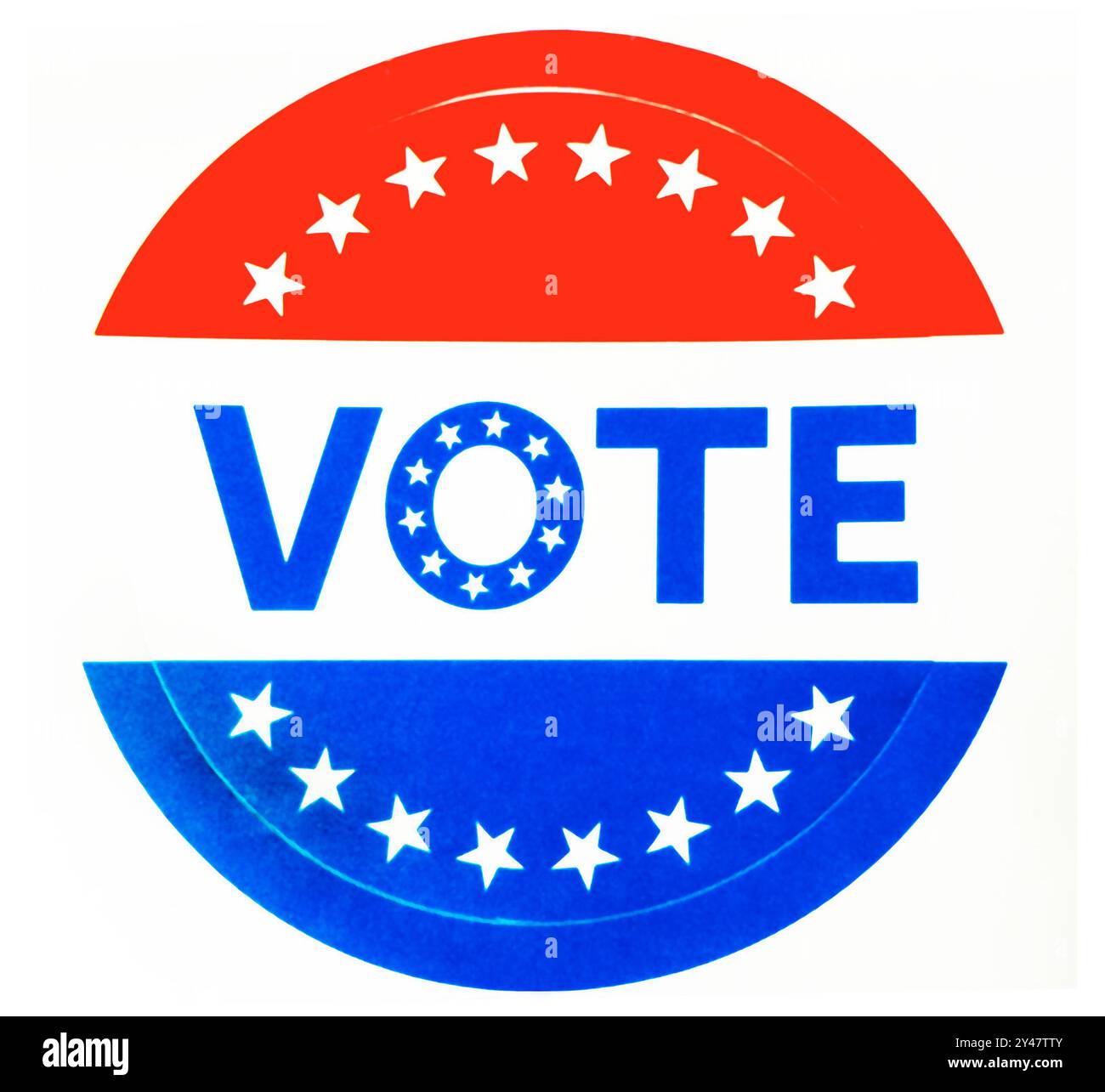 autocollants pour électeurs Banque D'Images