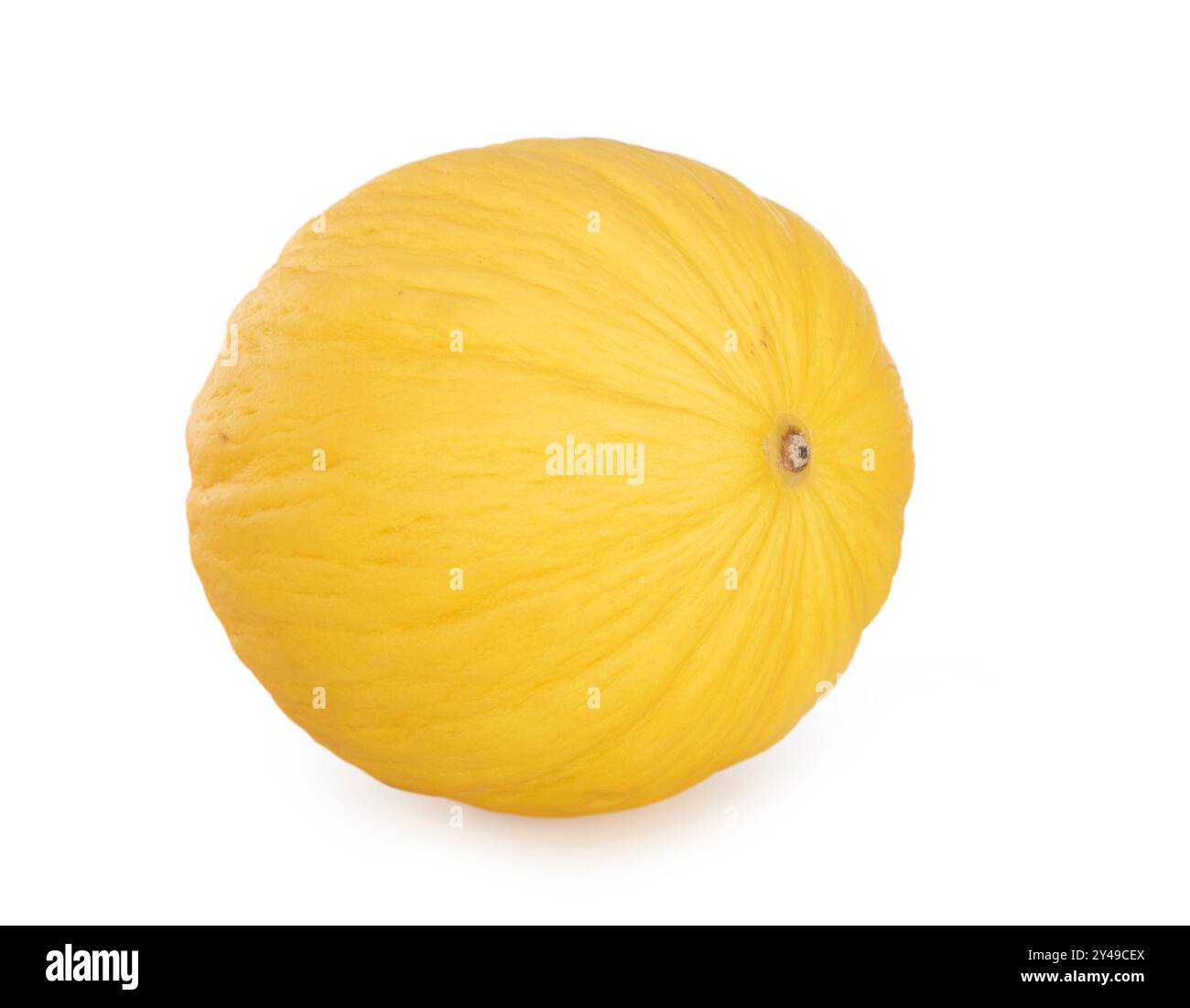 melon jaune devant un fond blanc Banque D'Images