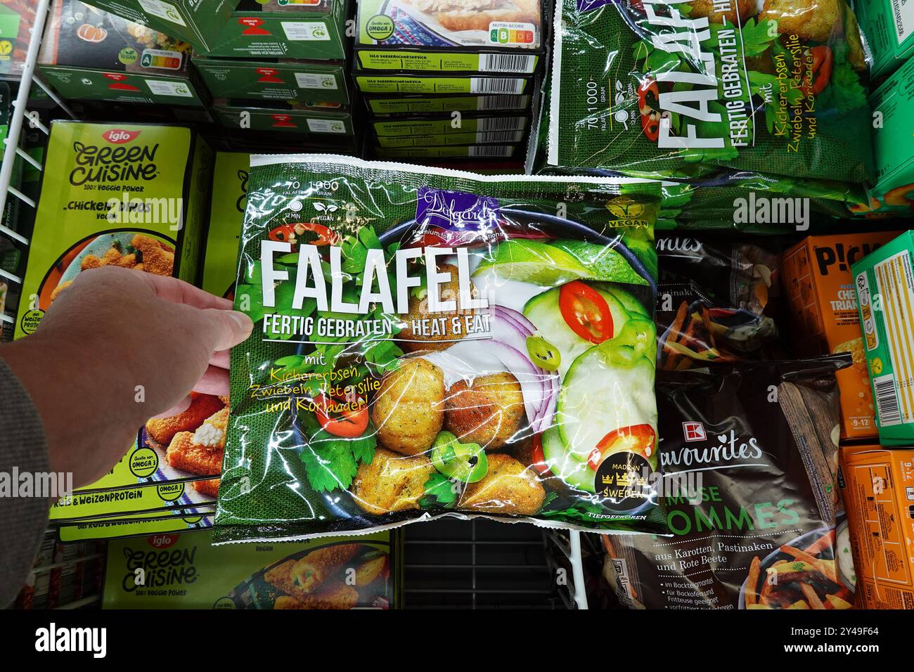 Falafel dans une épicerie Banque D'Images
