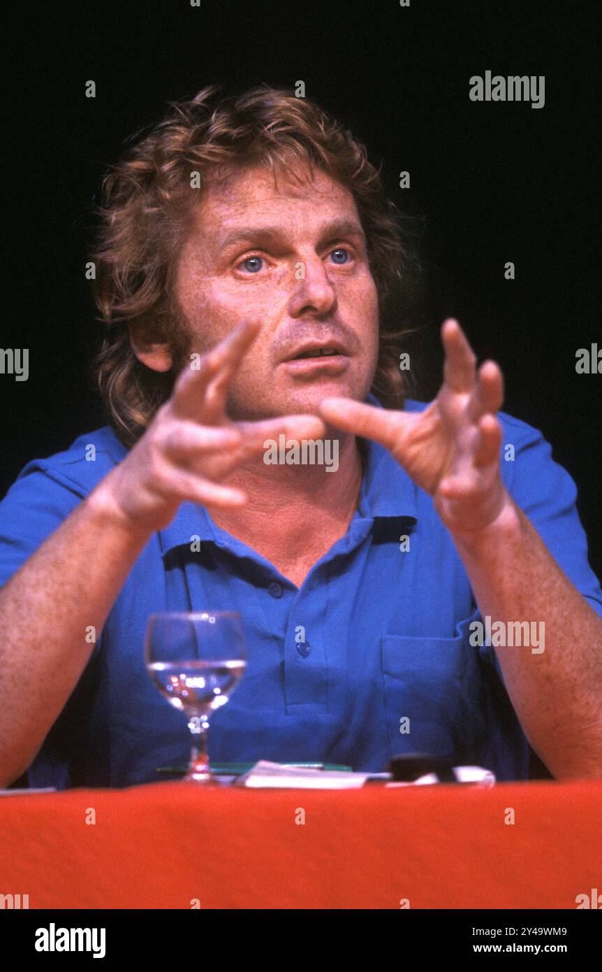 Daniel Cohn-Bendit London UK 1980s également connu sous le nom de Dany le Rouge français pour «Danny le Rouge», à cause de sa politique et de la couleur de ses cheveux) maintenant un politicien européen. Vers 1985 HOMER SYKES Banque D'Images