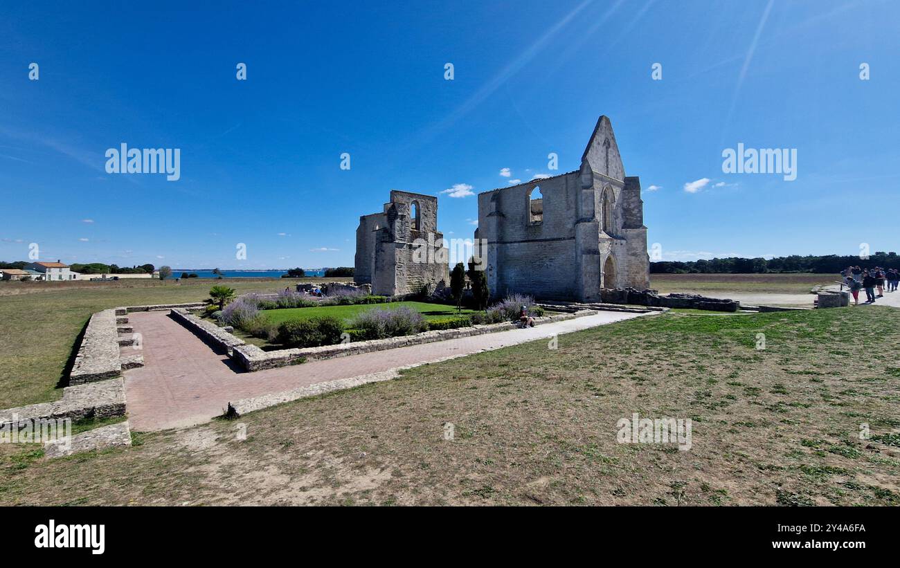 Abbaye notre-Dame-de-Ré dite des Châteliers, la flotte-en-Ré, île de Ré, deux-Sèvres, France Banque D'Images