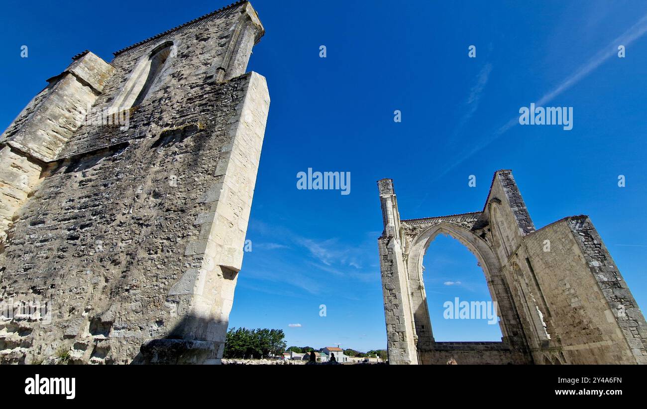 Abbaye notre-Dame-de-Ré dite des Châteliers, la flotte-en-Ré, île de Ré, deux-Sèvres, France Banque D'Images