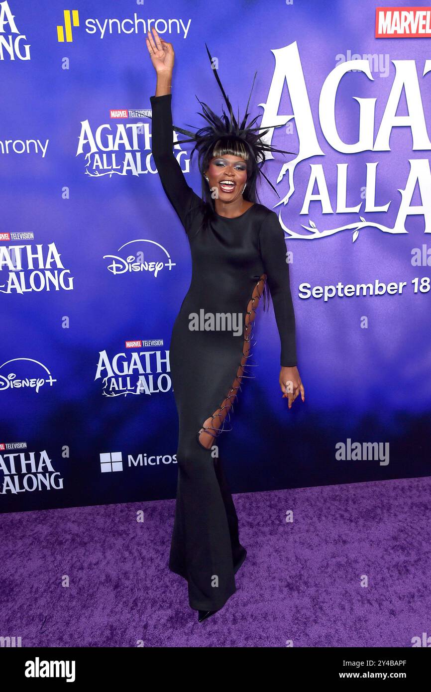 Symone beim Launch Event der Disney / Marvel Television Miniserie Agatha All along im El Capitan Theatre. Los Angeles, 16.09.2024 *** Symone à l'événement de lancement de la mini-série télévisée Disney Marvel Agatha All Along au El Capitan Theatre Los Angeles, 16 09 2024 Foto:xD.xStarbuckx/xFuturexImagex agatha 4943 Banque D'Images