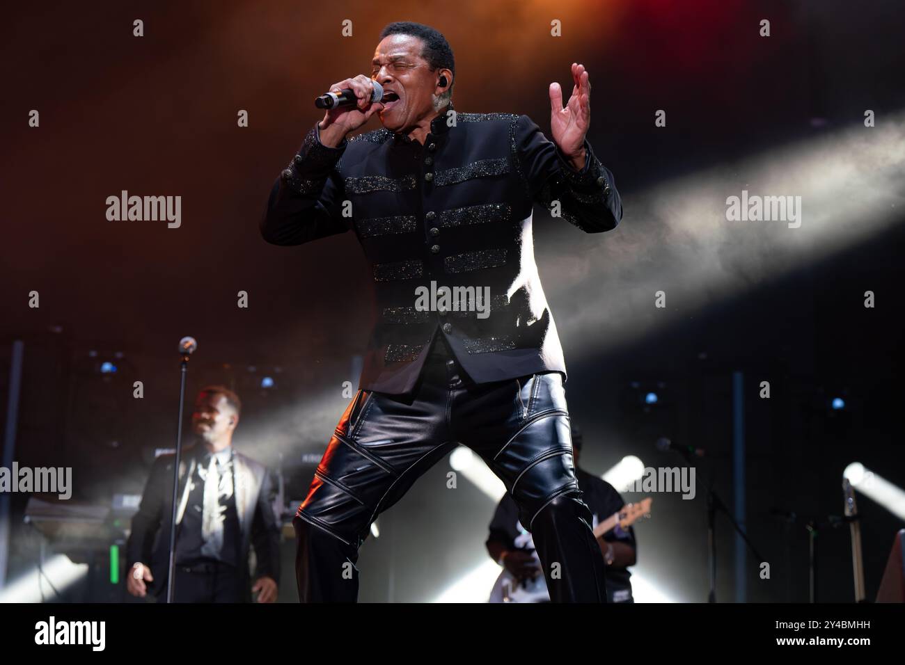 Surrey, Royaume-Uni. 08 septembre 2024. Jackie Jackson se produit pendant le Boogietown Festival à Apps court Farm. (Photo de Bonnie Britain/SOPA images/SIPA USA) crédit : SIPA USA/Alamy Live News Banque D'Images
