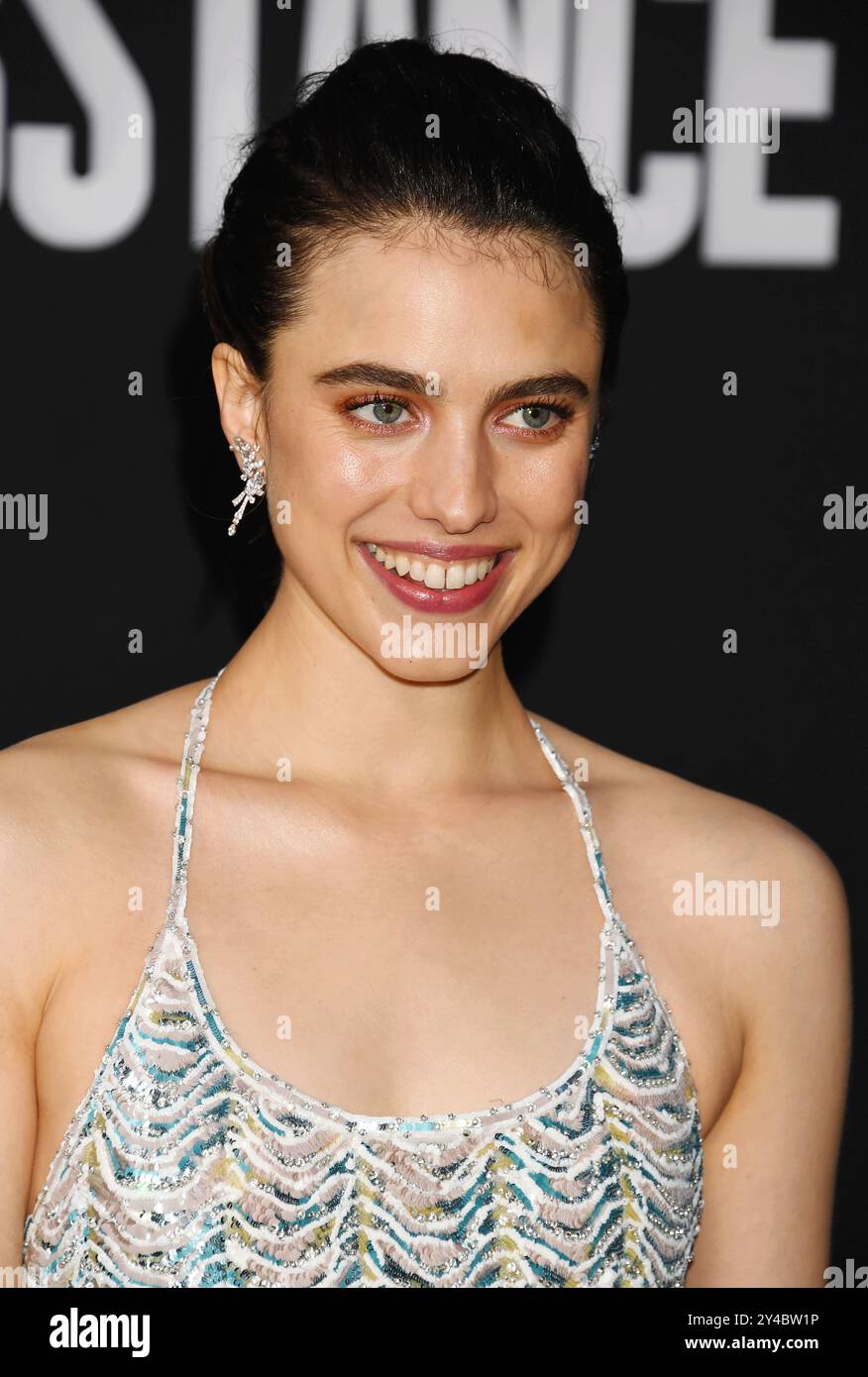 Los Angeles, Californie, États-Unis. 16 septembre 2024. Margaret Qualley assiste à la première de Los Angeles de 'The substance' à Directors Guild of America le 16 septembre 2024 à Los Angeles, en Californie. Crédit : Jeffrey Mayer/Media Punch/Alamy Live News Banque D'Images