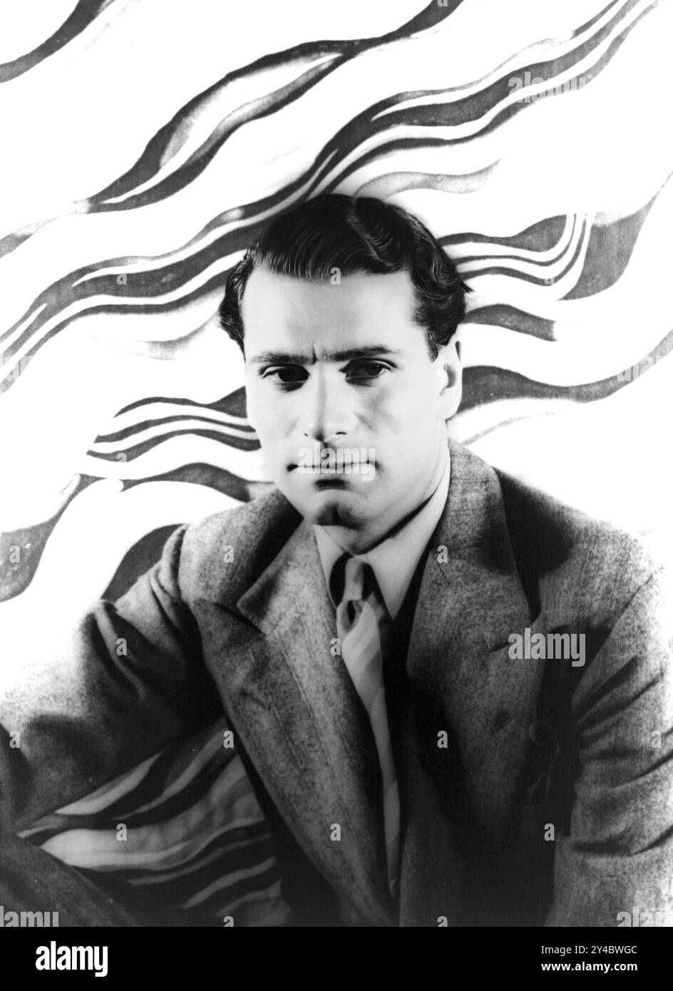 Laurence Olivier. Portrait de l'acteur anglais Laurence Kerr Olivier (1907-1989) par Carl Van Vechten, 1939 Banque D'Images