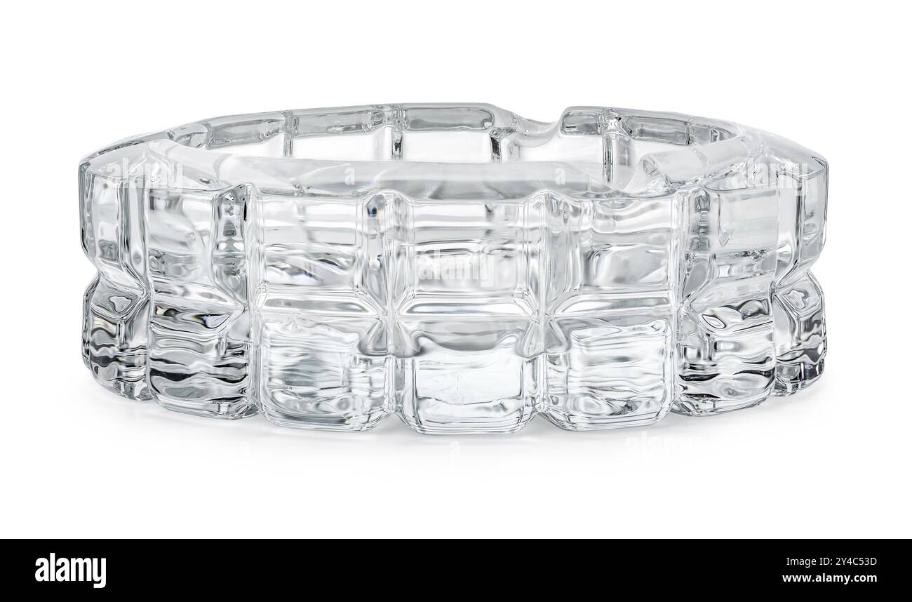 Un cendrier figuré isolé sur un fond blanc Banque D'Images