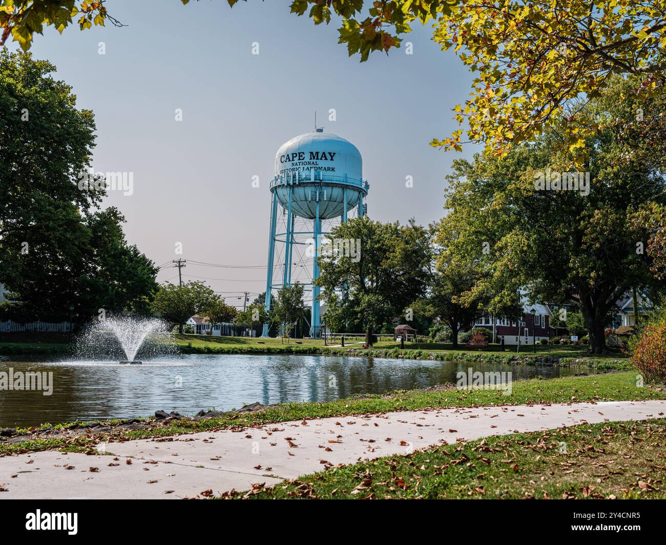 Cape May Municipal Tank, un réservoir d'eau à dix pattes d'une capacité de 700 000 gallons Banque D'Images