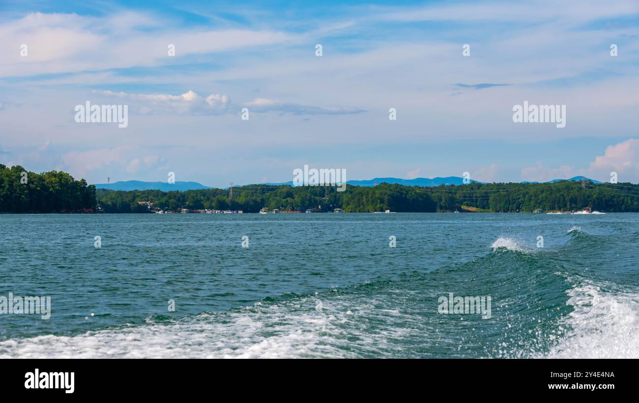 Vue panoramique sur Seneca, Caroline du Sud Banque D'Images