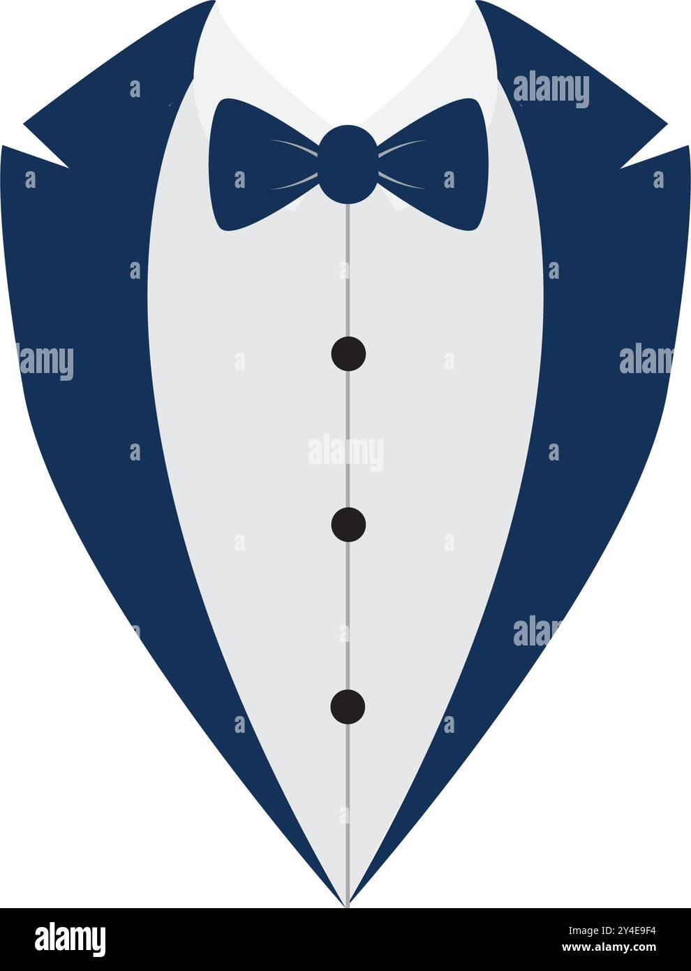 Icône de costume d'homme fond isolé avec arc. Motif veste professionnelle noir mode Illustration de Vecteur