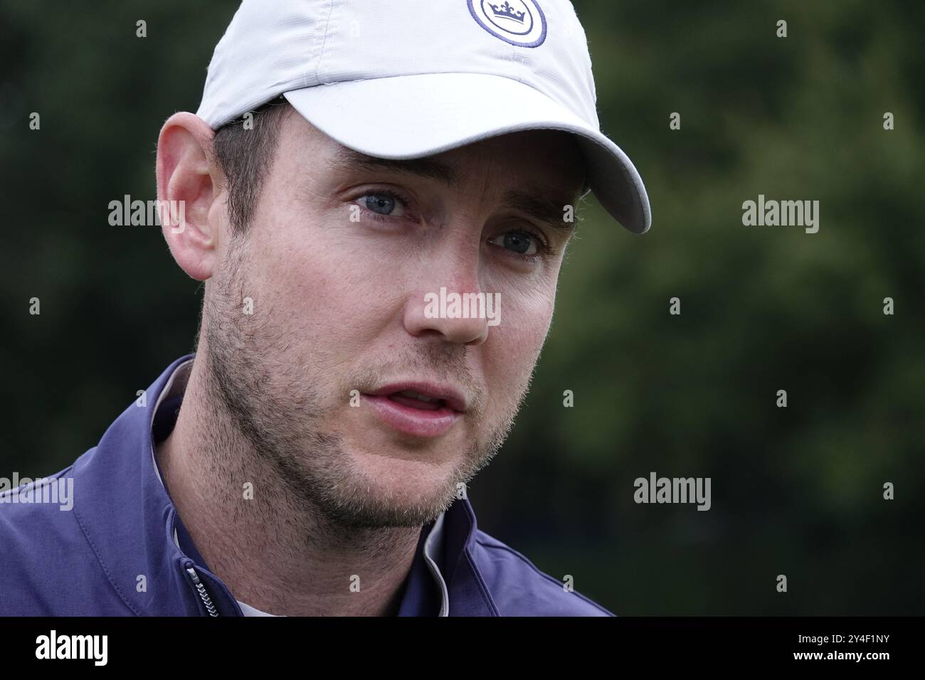 Wentworth Golf Club, Surrey, Royaume-Uni. 18 septembre 2024. Stuart Broad attend pour jouer au BMW:PGA Golf Championship Pro-Am 2024 crédit : Motofoto/Alamy Live News Banque D'Images