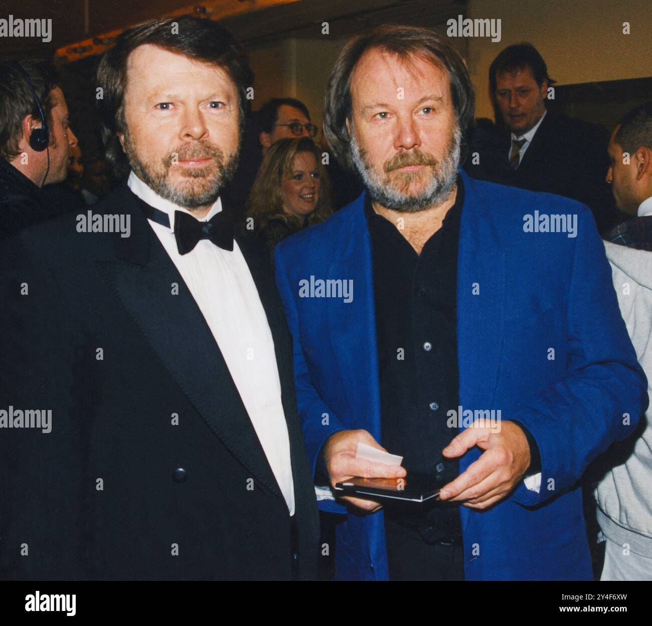 Björn ULVAEUS et Benny Andersson ont fait partie du groupe ABBA Banque D'Images