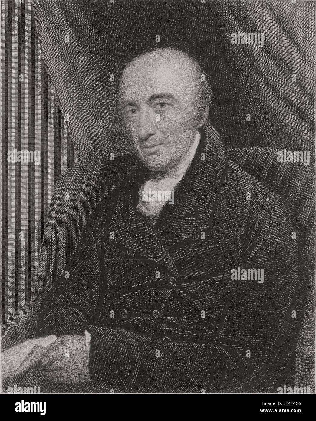 William Hyde Wollaston (1766-1828 ) - Portrait de gravure Banque D'Images