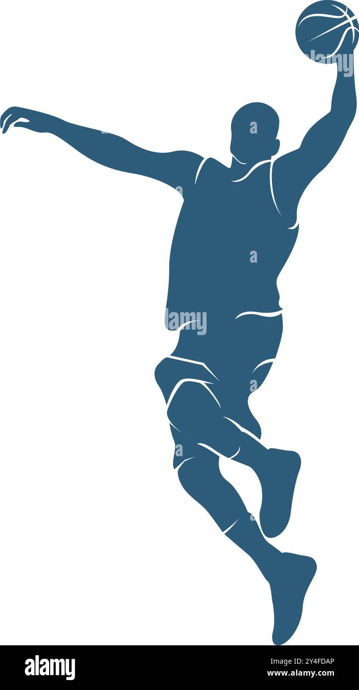 Modèle de conception de logo d'icône de basket-ball Illustration de Vecteur