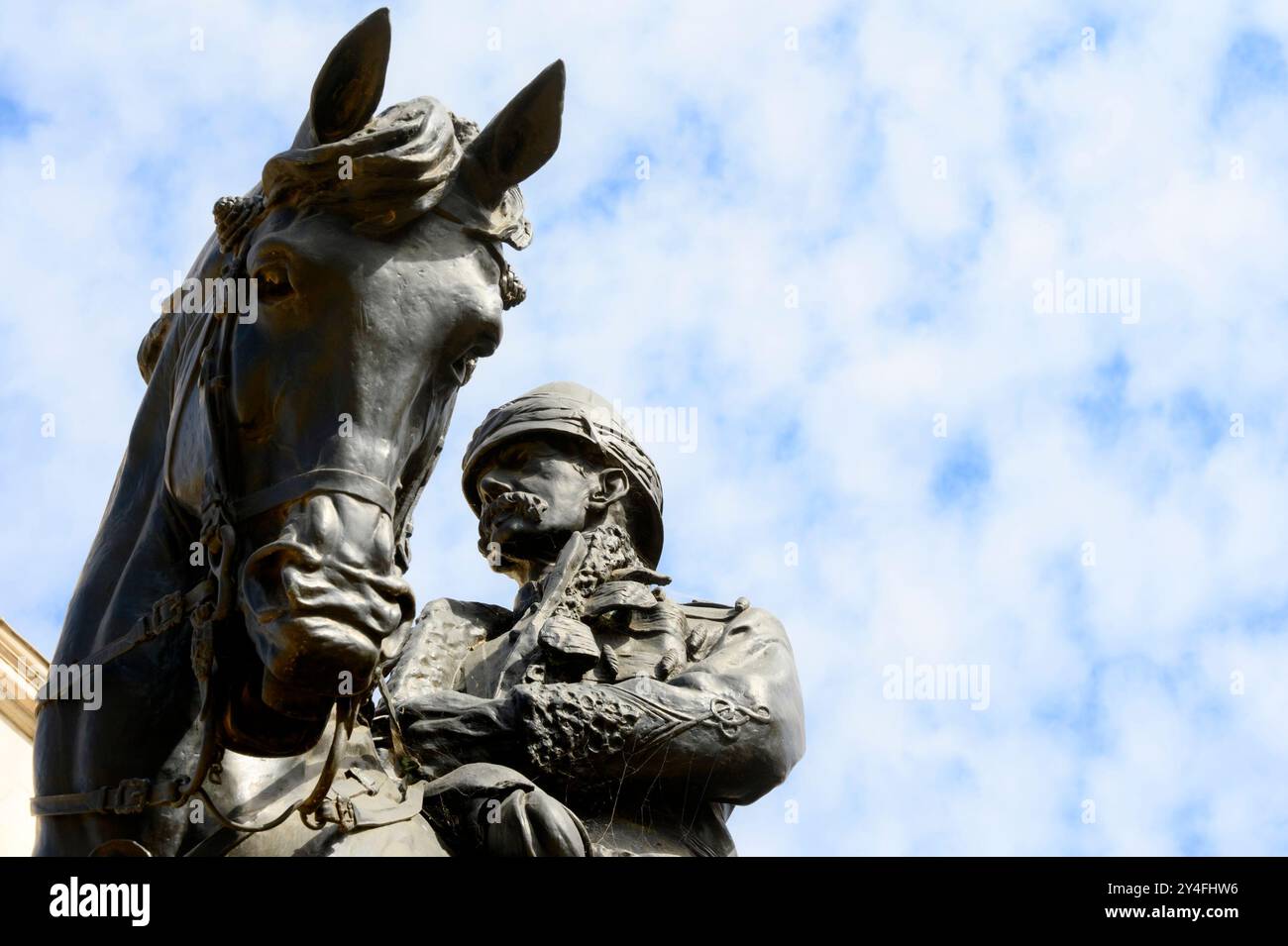 Londres, Angleterre, Royaume-Uni. Statue de Frederick Sleigh Roberts, comte Roberts (Henry Poole, 1924) dans la région de Horse Guards Parade Banque D'Images
