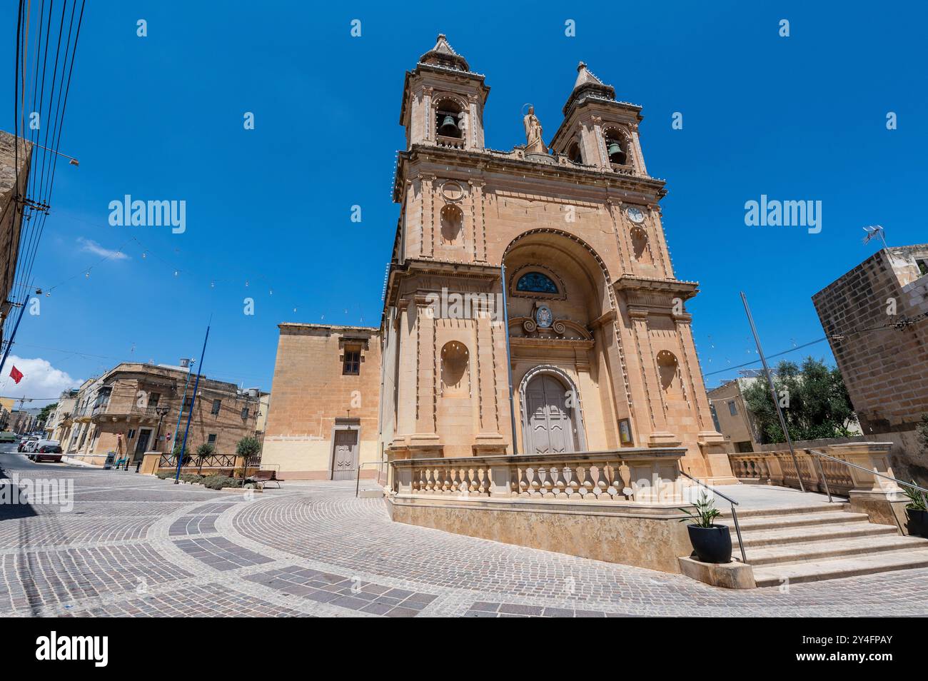 Église catholique Santwarju tal-Madonna ta’ Pompei à Marsaxlokk Malte Banque D'Images