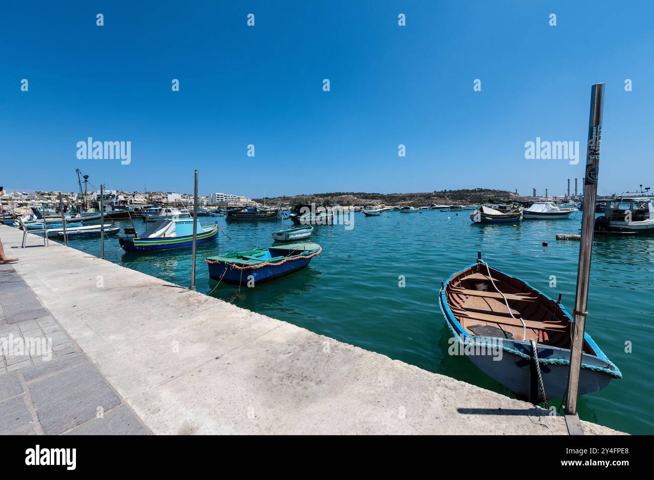 Port de Marsaxlokk à Malte Banque D'Images