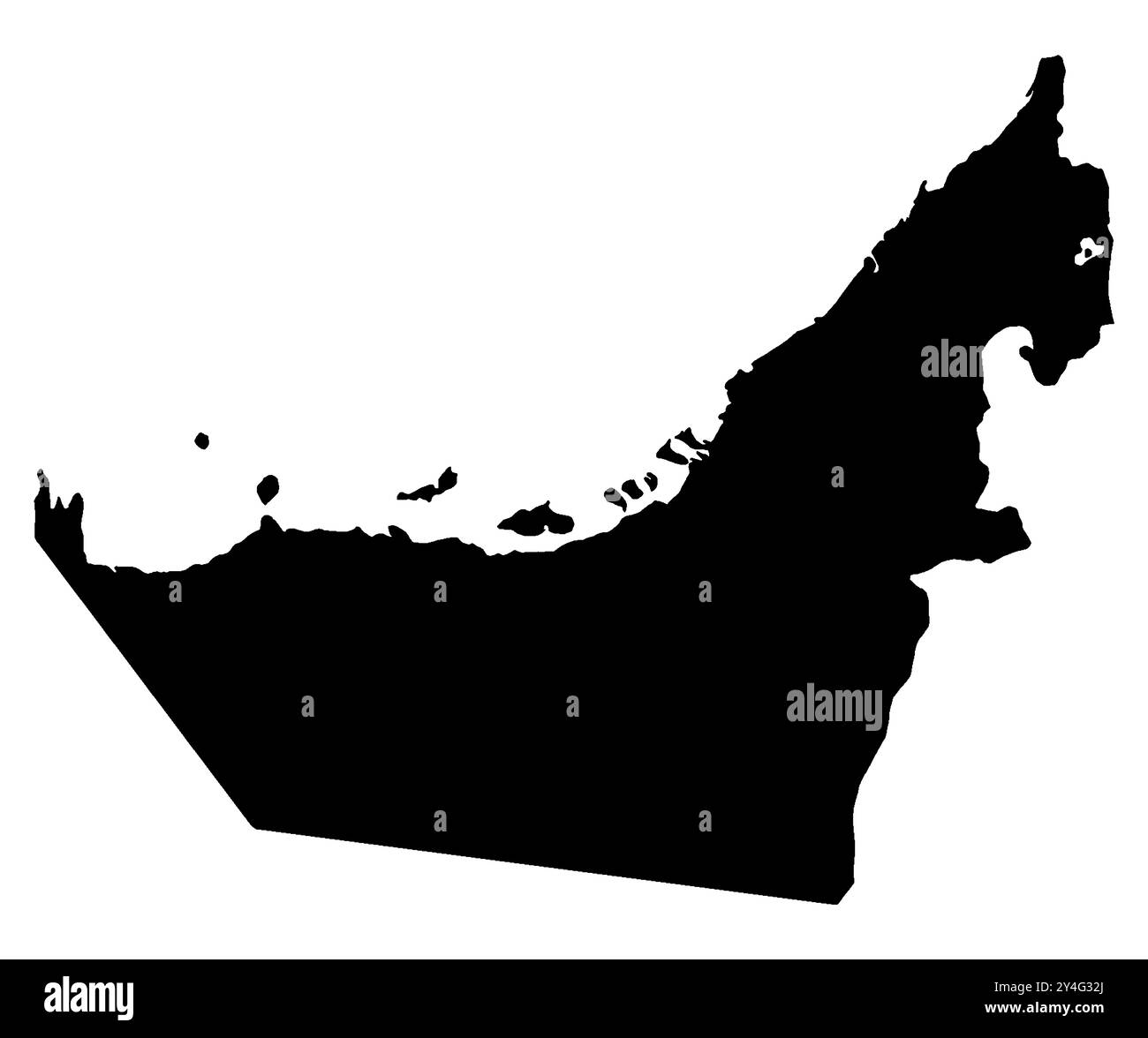 Dessiner silhouettemap du Suriname sur un fond blanc Banque D'Images