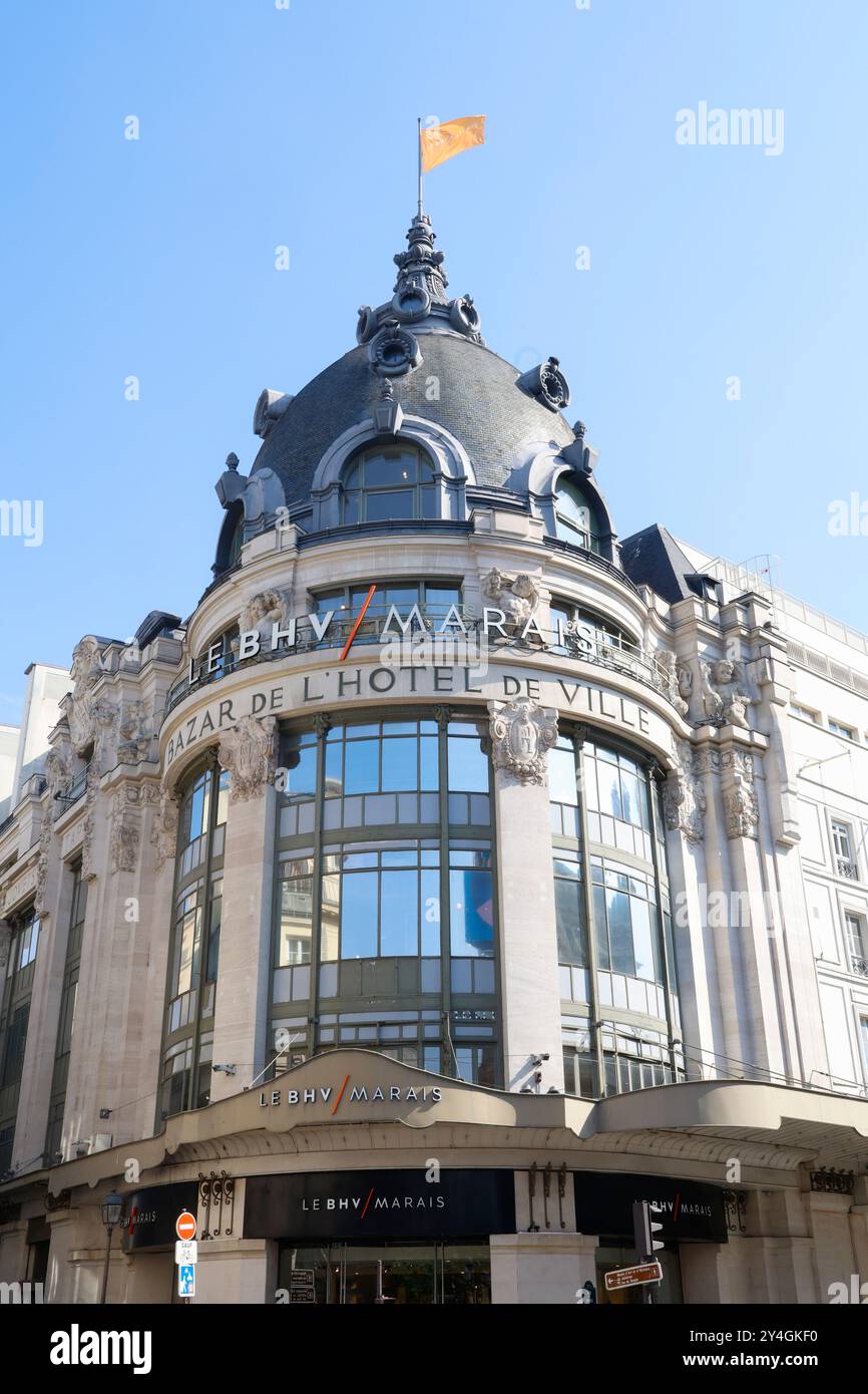 GRAND MAGASIN BHV MARAIS PARIS Banque D'Images