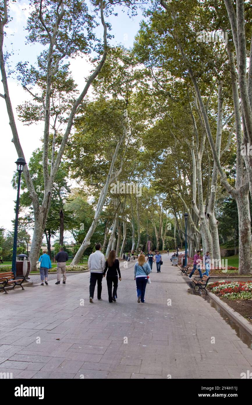 La Turquie, Istanbul, parc de Gülhane Banque D'Images