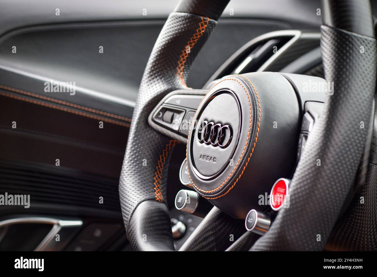 Volant Audi R8 Banque D'Images