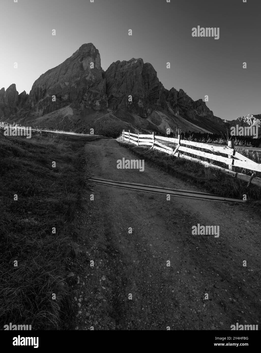 Paysage typique près de San Martin de Tor, Dolomiti, Tyrol du Sud, Italie Banque D'Images