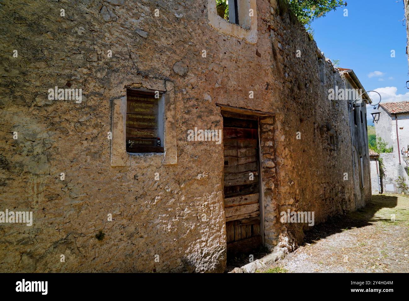 Château de Vicalvi, panorama, Frosinone, Latium, Italie Banque D'Images