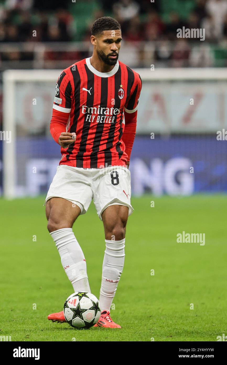 Milan, Italie. 17 septembre 2024. Milan, Italie 17 septembre 2024 AC Milan - FC Liverpool UEFA Champions League - sur la photo : Ruben Loftus-Cheek d'AC Milan crédit : Kines Milano/Alamy Live News Banque D'Images