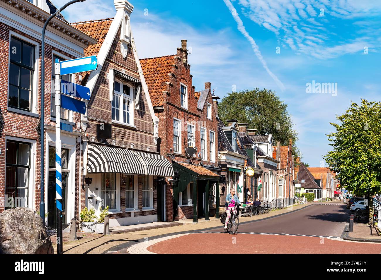 Beaux bâtiments en briques dans le centre historique de Balk, Frise, pays-Bas Banque D'Images