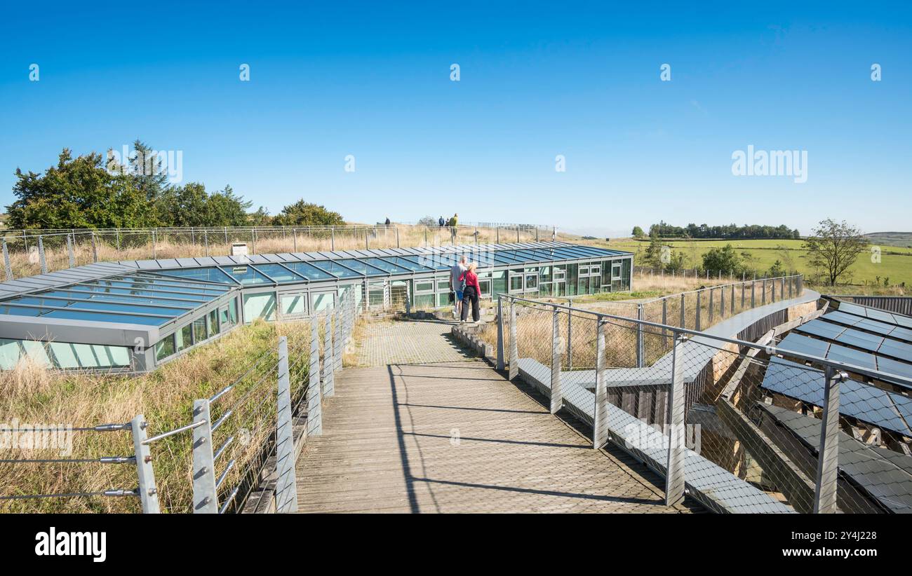 La terrasse sur le toit du Sill Landscape Discovery Centre, Bardon Mill, Northumberland, Angleterre, Royaume-Uni Banque D'Images