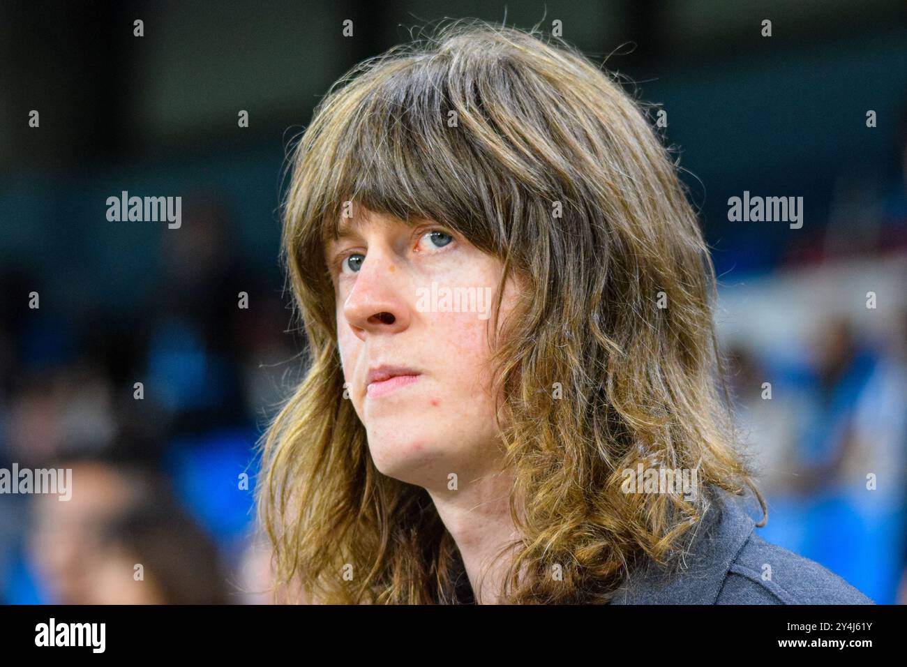 Manchester, Royaume-Uni. 18 septembre 2024. Tom Ogden, chanteur principal des Blossoms, est en avance sur le match Manchester City FC vs Inter Milan UEFA Champions League Round 1 à l'Etihad Stadium, Manchester, Angleterre, Royaume-Uni le 18 septembre 2024 Credit : Every second Media/Alamy Live News Banque D'Images