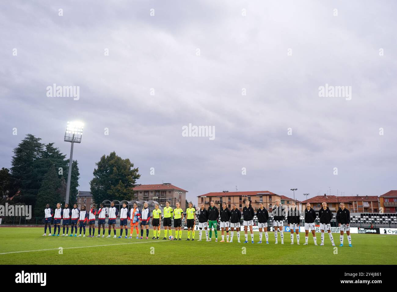 Biella, Italie. 18 septembre 2024. Alignez-vous lors du match de l'UEFA Women's Champions League entre la Juventus Women et le Paris Saint Germain Football Club au Stadium Comunale Vittorio Pozzo la Marmora à Alessandria, dans le nord-ouest de l'Italie - 1/8 - 18 septembre 2024. Sport - Football. (Photo de Fabio Ferrari/LaPresse) crédit : LaPresse/Alamy Live News Banque D'Images