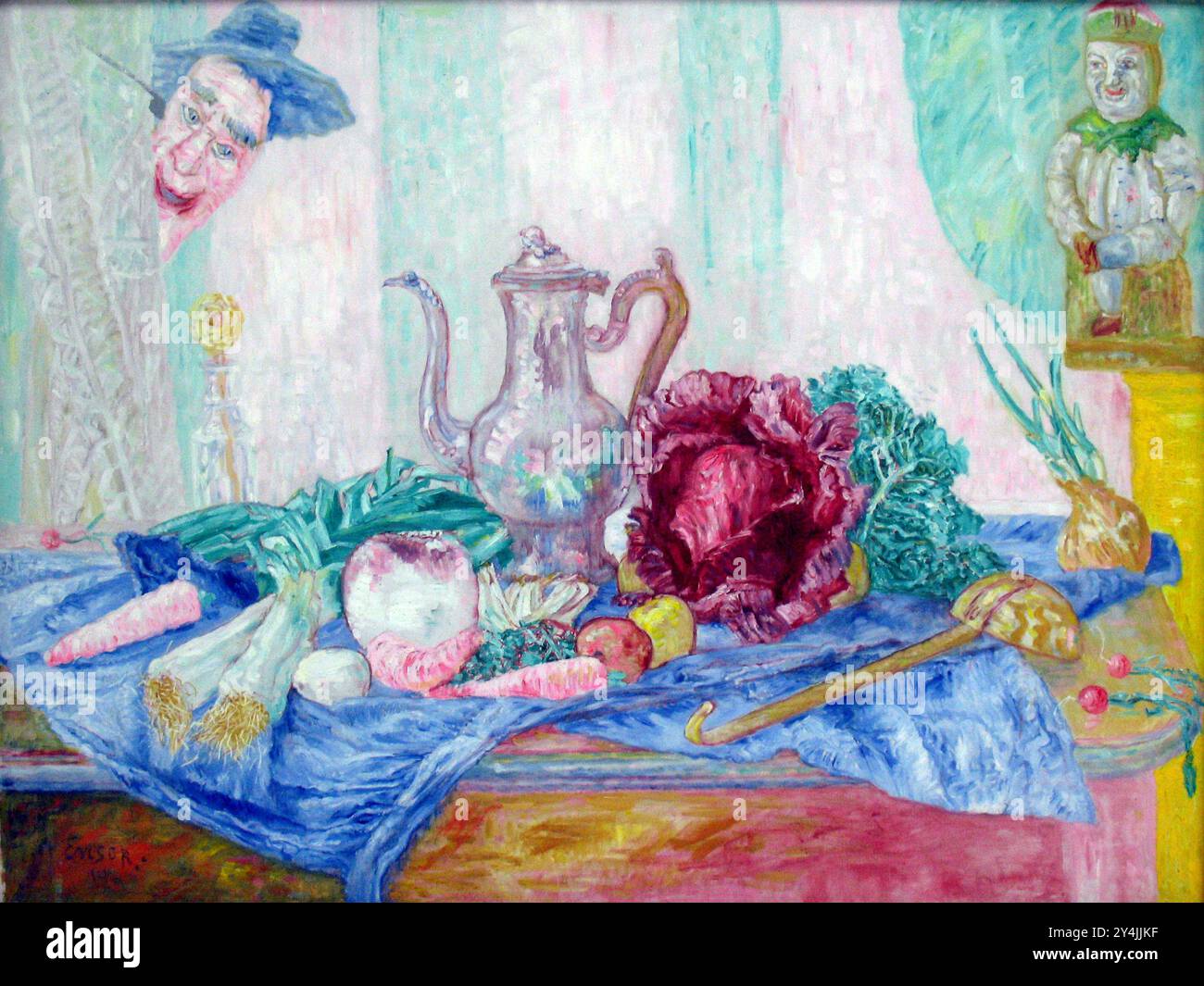 Nature morte avec un chou 1921 par James Ensor Photo Stock - Alamy