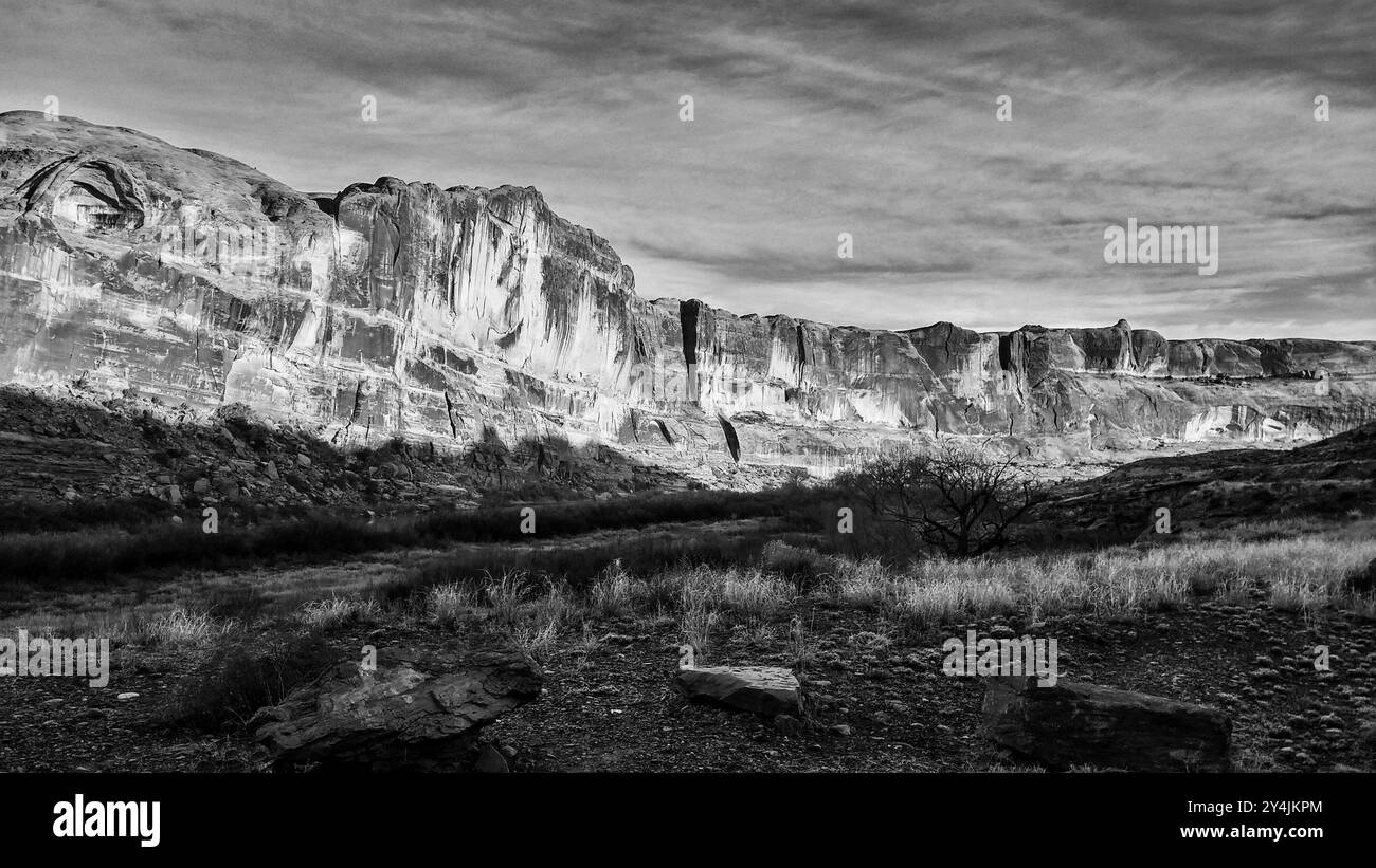 Parc national des arches, Moab, Utah en hiver Banque D'Images