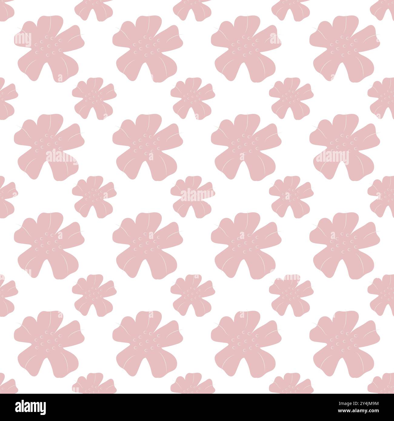 Modèle sans couture de fleurs simples et d'éléments végétaux. Illustration vectorielle dans le style de dessin animé. Illustration de Vecteur Modèle sans couture de fleurs simples et d'éléments végétaux. Illustration vectorielle dans le style de dessin animé. Illustration de Vecteur