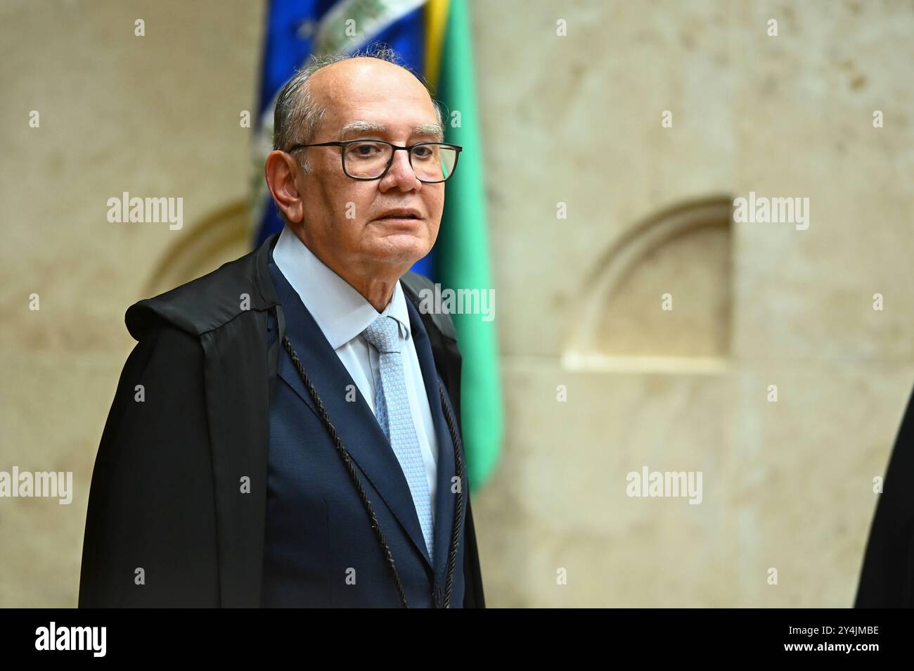 Brasília, DF - 18.09.2024 : SESSÃO PLENÁRIA DO STF - photo, ministre Gilmar Mendes. Ce mercredi (18) aura lieu la session plénière du STF. (Photo : ton Molina/Fotoarena) Banque D'Images