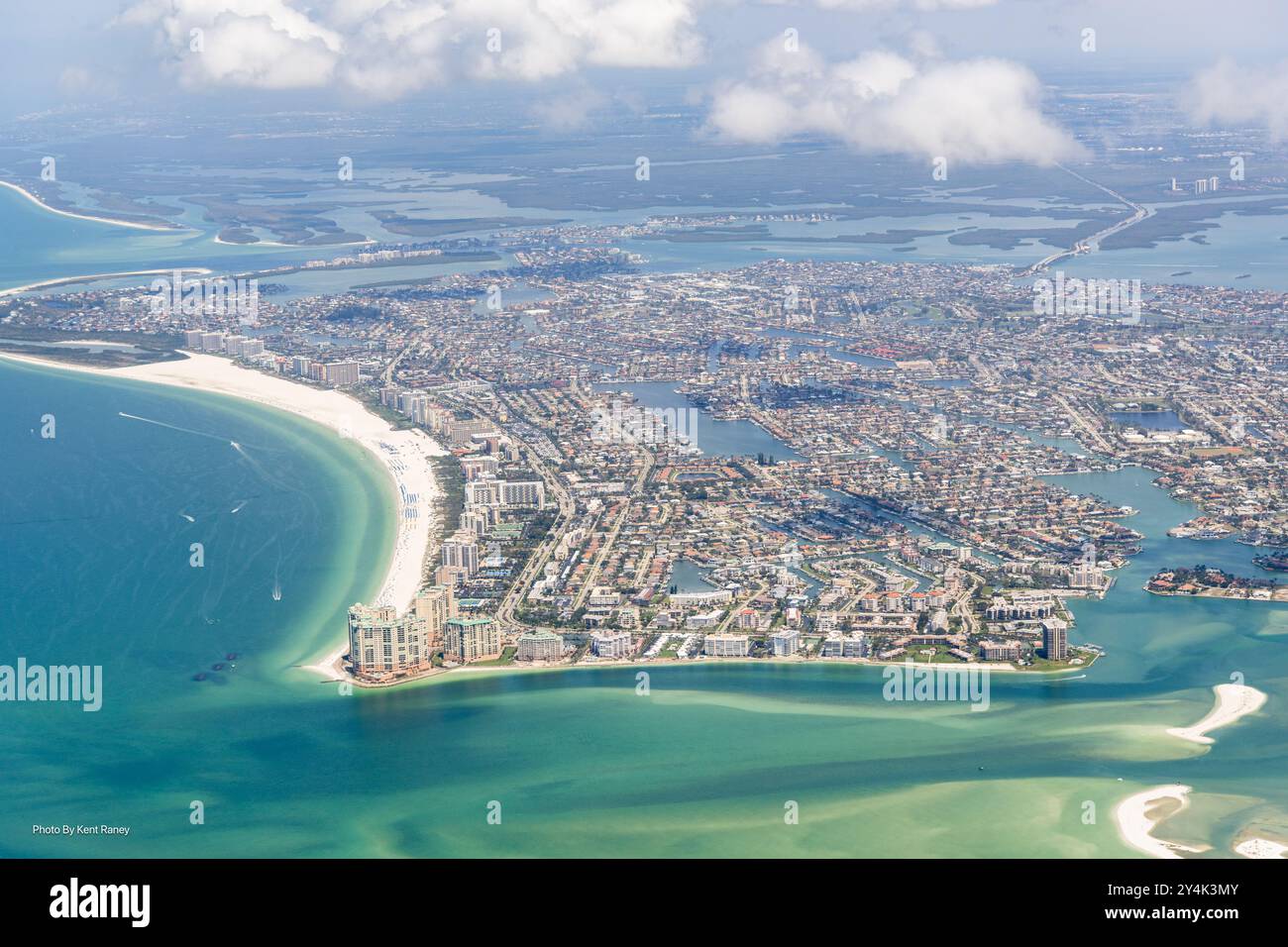 Vue aérienne de Marco Island Floride, États-Unis Banque D'Images