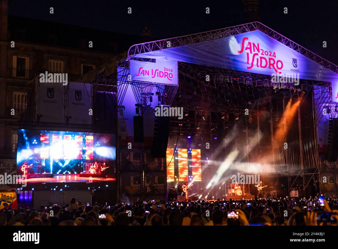 Un concert pendant le Festival de San Isidro à Madrid, Espagne. Banque D'Images