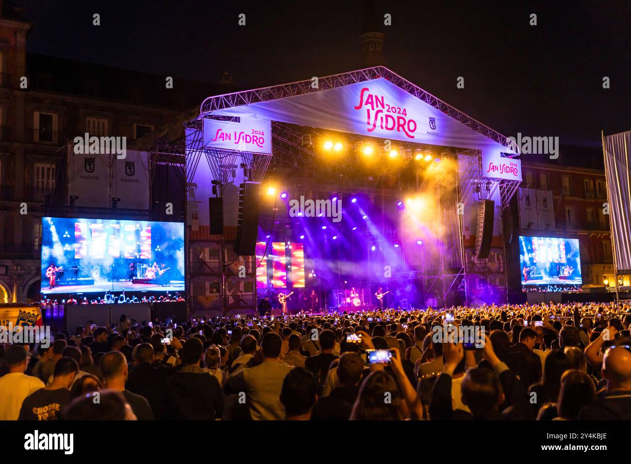 Un concert pendant le Festival de San Isidro à Madrid, Espagne. Banque D'Images