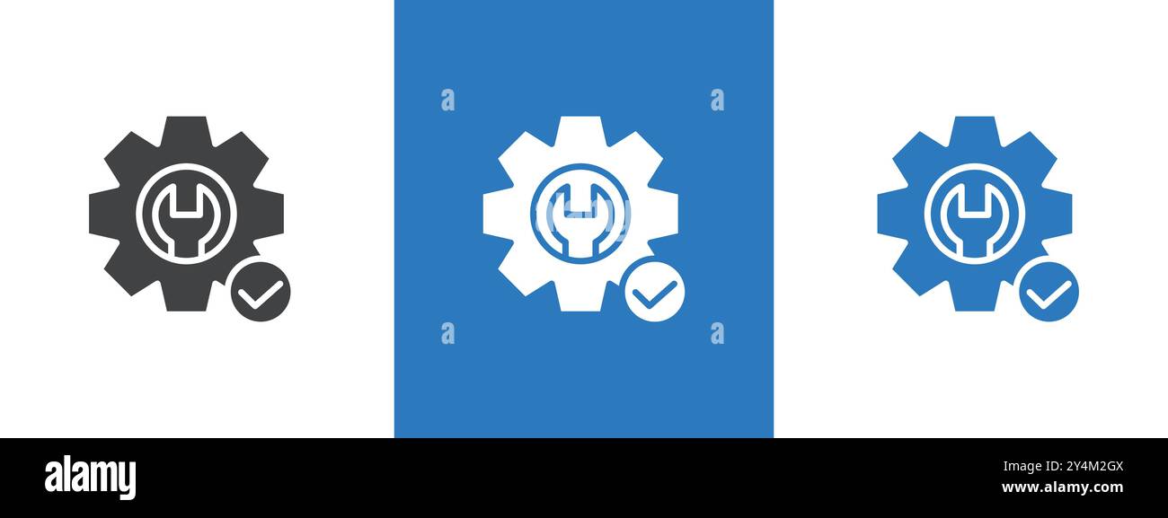 Easy installation Icon Outline collection en noir et sur fond blanc Illustration de Vecteur