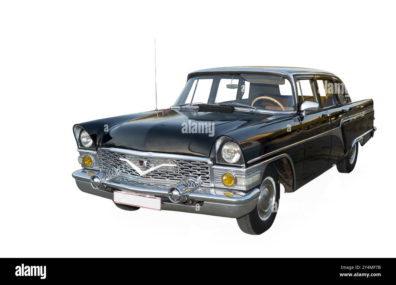 La voiture de représentation de Russie-est isolée sur le blanc Banque D'Images