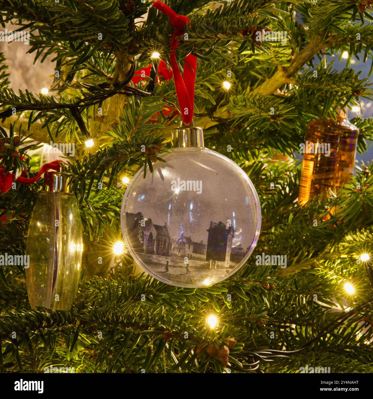 Festival de l'arbre de Noël de l'église St Andrew à Corbridge, Northumberland. Banque D'Images