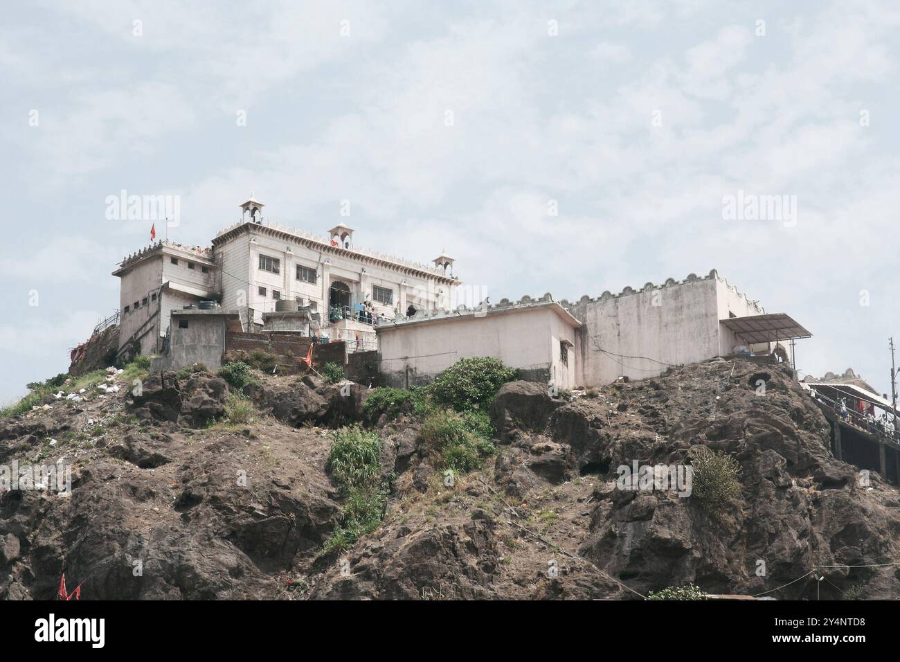 Vadodara, Gujarat / Inde - 08 avril 2014 : le temple Mahakali sur la colline de Pavagadh. Banque D'Images