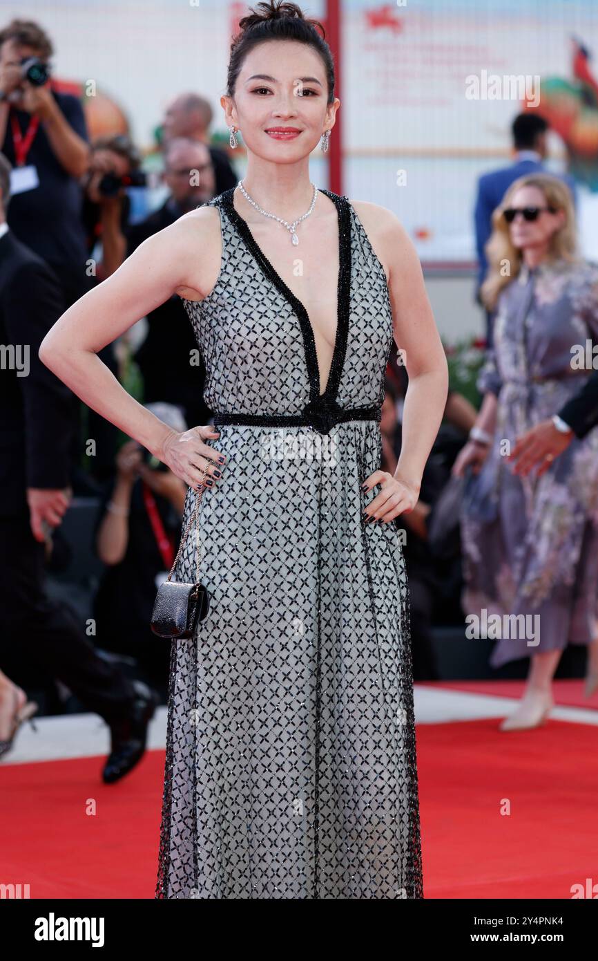 Venise, Italien. 04th Sep, 2024. Zhang Ziyi assiste à la première de 'Joker : folie à deux' lors du 81ème Festival International du film de Venise au Palazzo del Cinema sur le Lido à Venise, Italie, le 4 septembre 2024. Crédit : dpa/Alamy Live News Banque D'Images